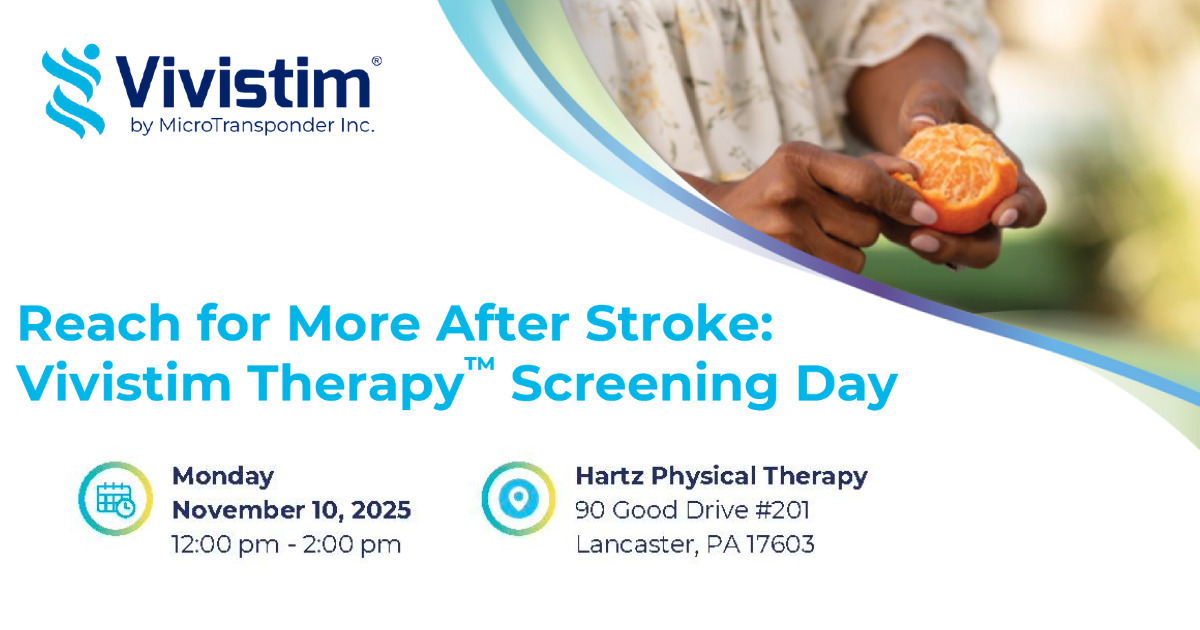 Vivistim Incision Vivistim Therapy Screening Day - HARTZ Physical Therapy