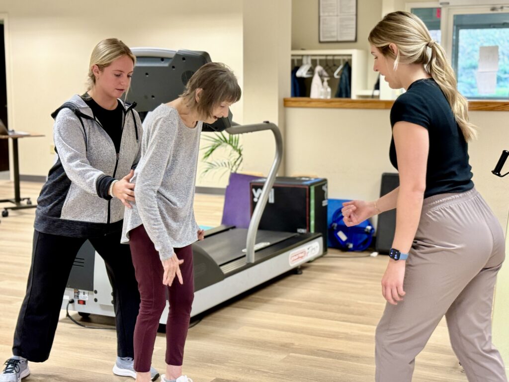 Pt student clinical rotation with patient