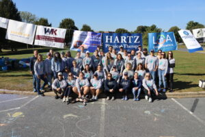 Group photo at community event
