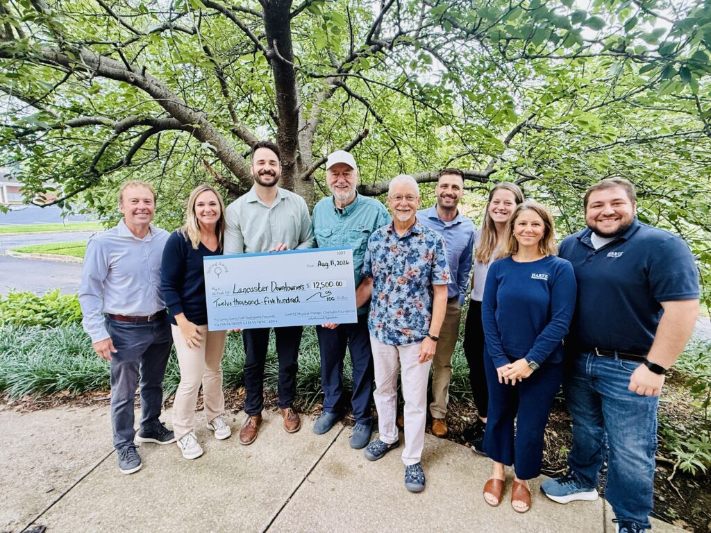 HARTZ PT donates $12,500 to the Lancaster Downtowners