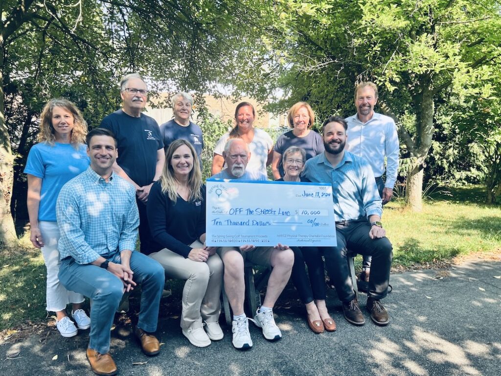 HARTZ PT donates $10,000 to Off the Street