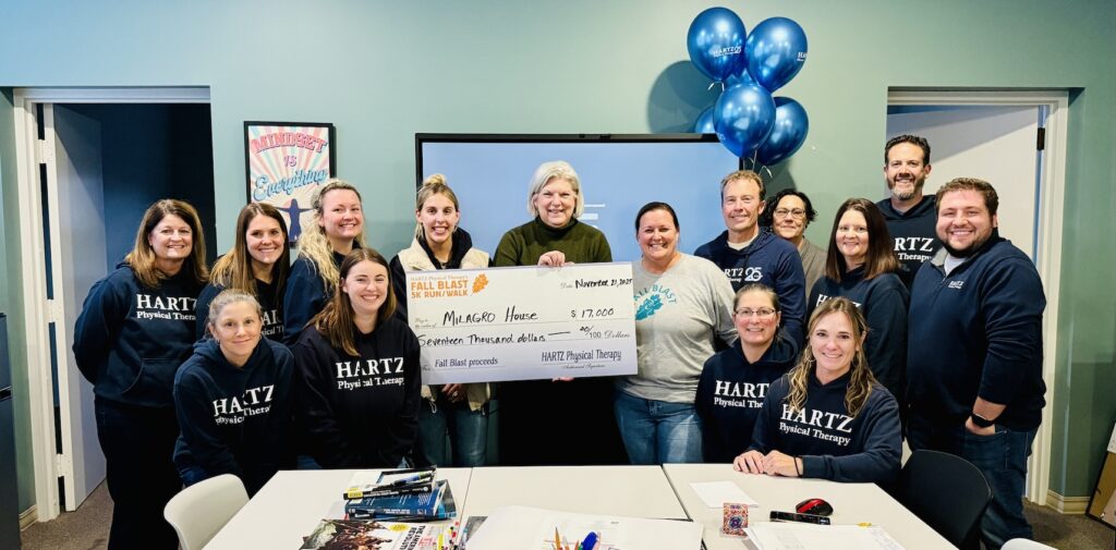 HARTZ PT Donates $17,000 to Milagro House